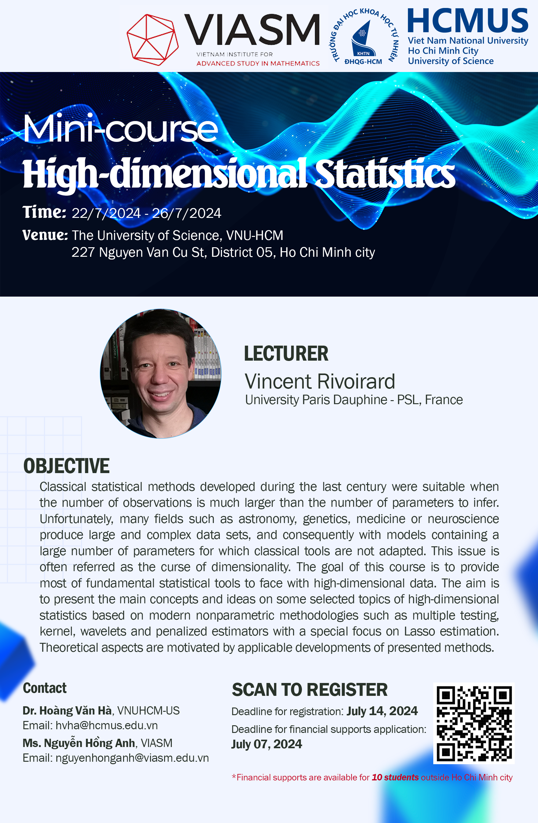 Mini course High dimensional statistis