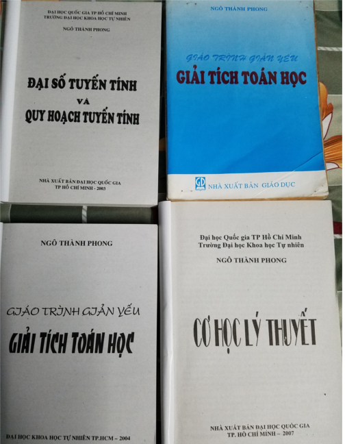 Sách do GS. Ngô Thành Phong viết.